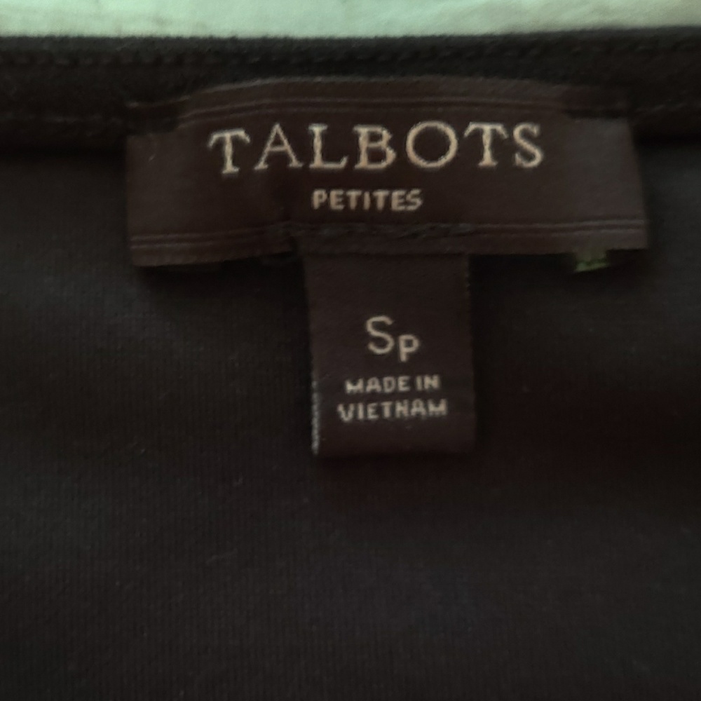 Talbot's Black Rouched V Front Blouse - Picture 4 of 4
